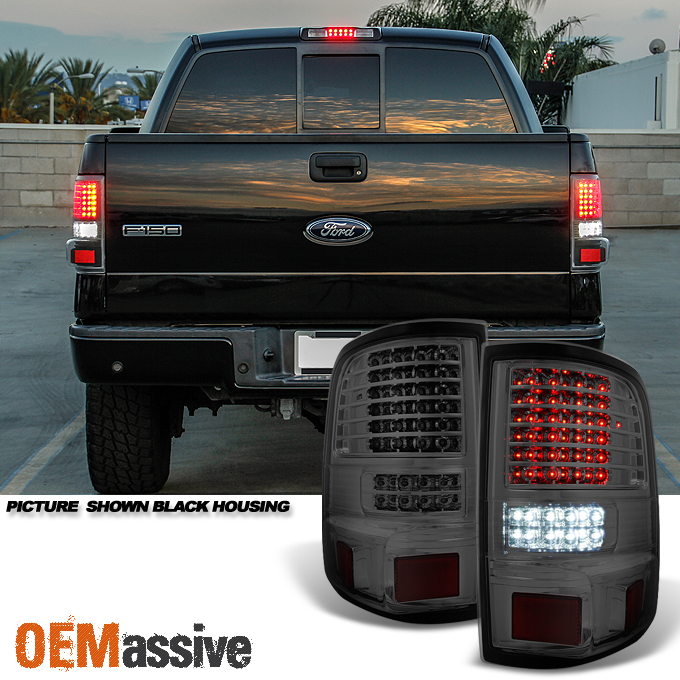 2004 2005 2006 2007 2008 Ford F150 Full LED Smoked Tail Lights Tail